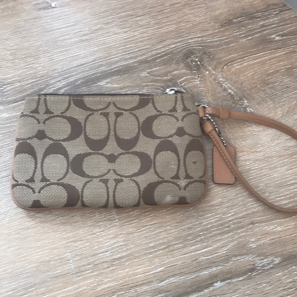 Coach Signature Wristlet - Picture 3 of 4
